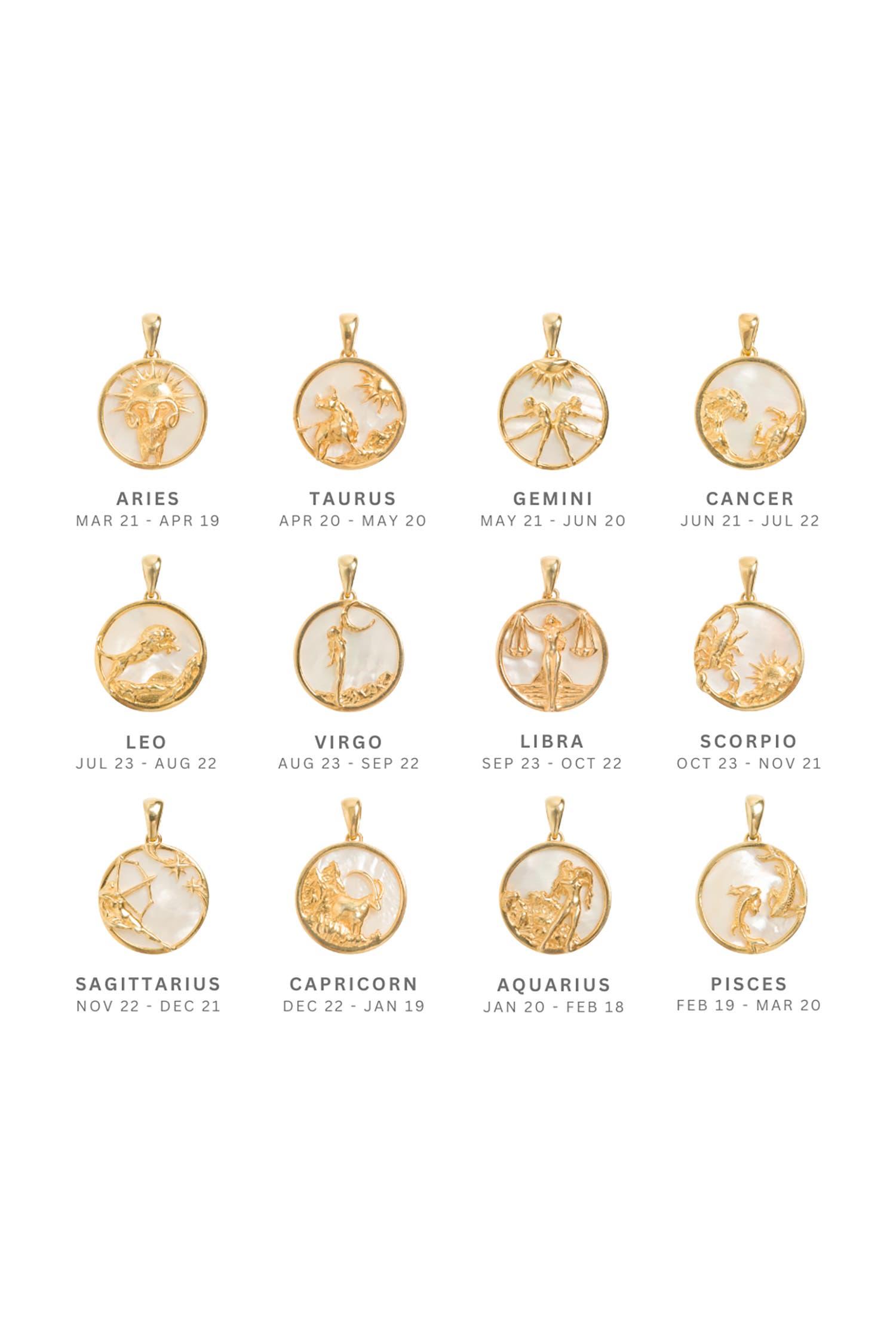 Женские аксессуары Freya Rose Zodiac Necklace — фото 3