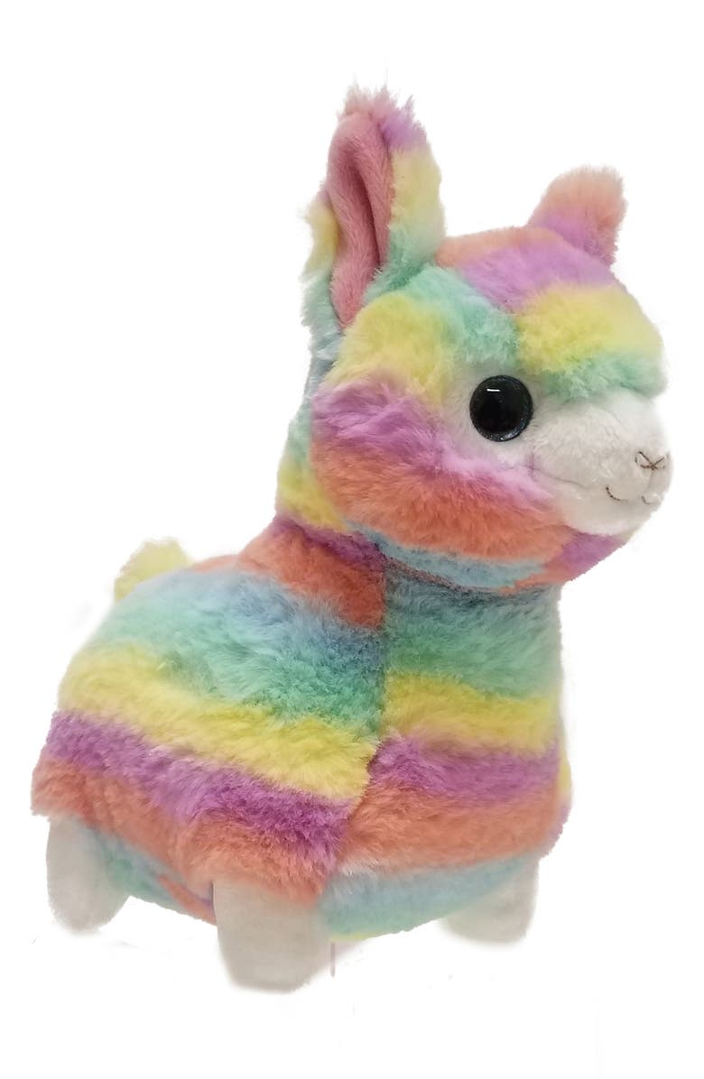 Aurora World Toys Rainbow Llama Plushy, Main, color,