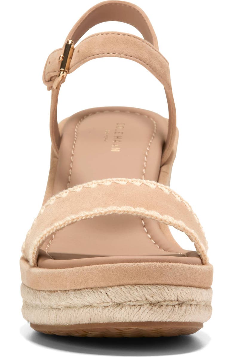 Cole Haan Asbury Cloudfeel Espadrille Wedge, Alternate, color, Tuscan Sand Leather/ Raffia