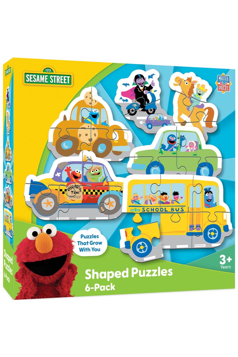 Sesame Street Vehicles 6-Pack Puzzles, Main, color, Multicolor