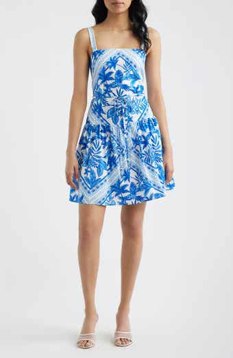 Mixed Print Cotton Minidress