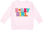 Sweet Wink Birthday Girl Patch Sweatshirt