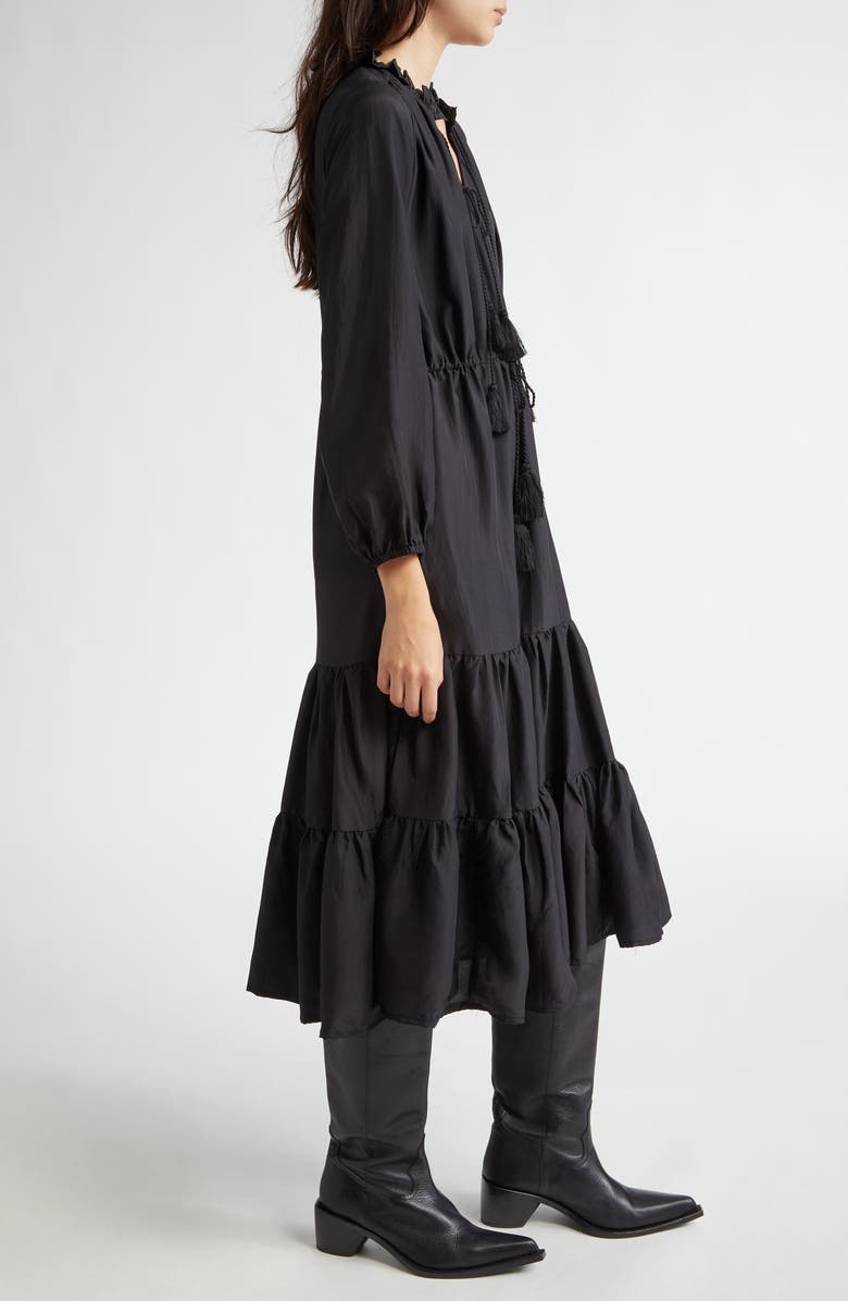 MILLE Astrid Floral Long Sleeve Cotton Dress, Alternate, color, 