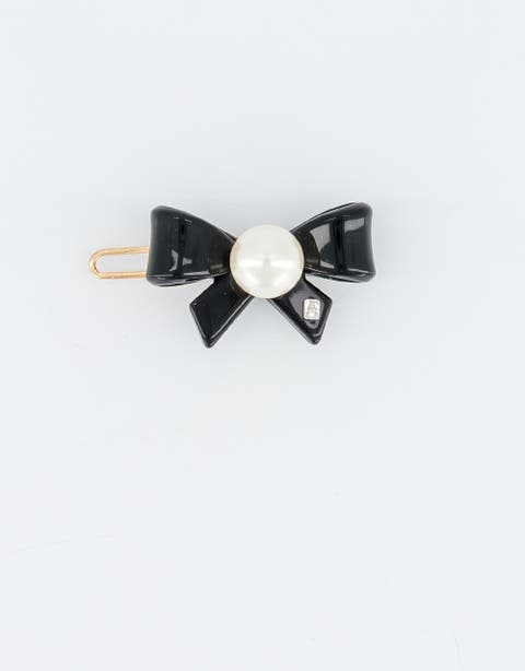 Poesie Acetate And Pearl Side Barrette