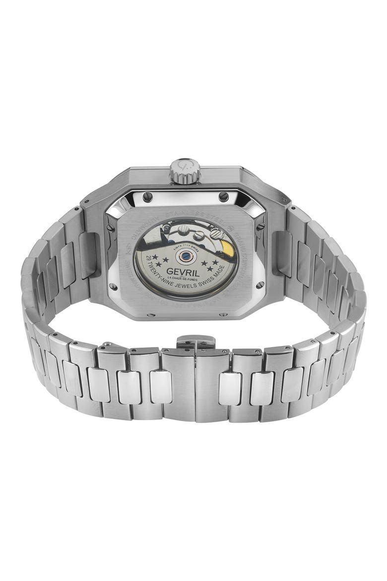 Grand Concourse Bracelet Watch, 40mm, Alternate, color, SILVER
