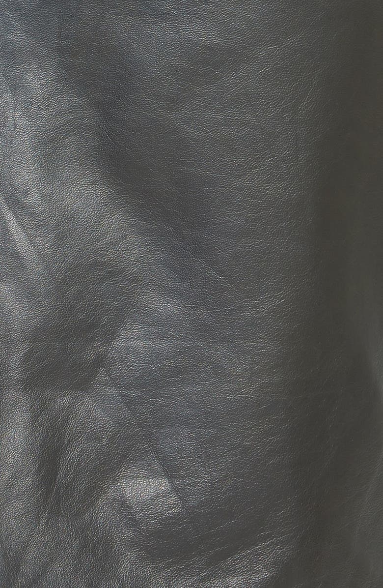 Halogen<sup>®</sup> Seamed Leather Pencil Skirt, Alternate, color, 