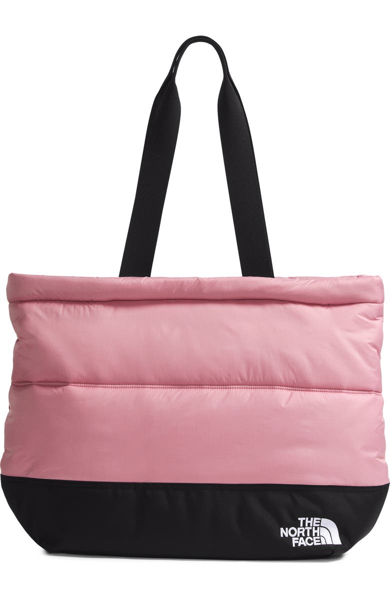 The North Face Nuptse Tote, Main, color, Mauve/ Tnf Black
