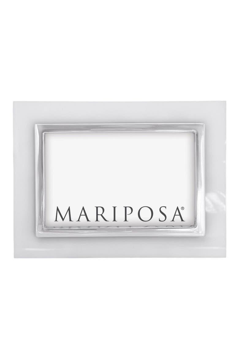 Bordered 4 x 6-Inch Picture Frame, Alternate, color, WHITE