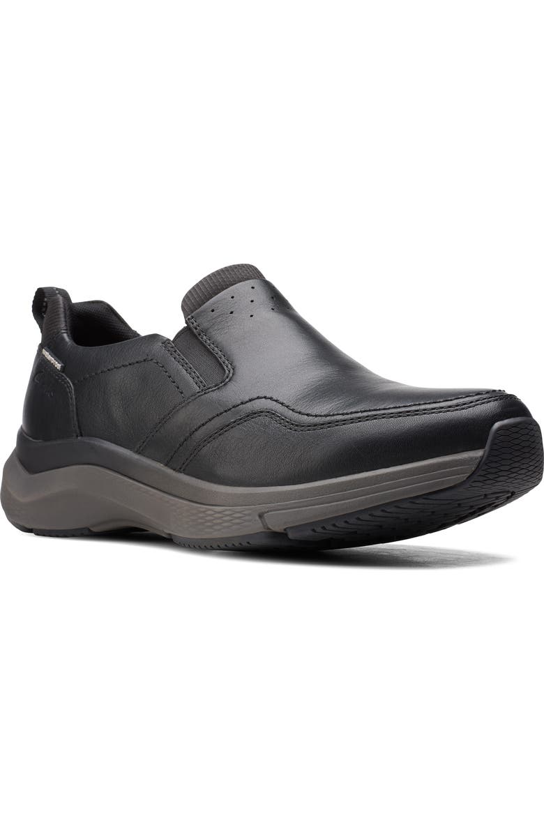 Clarks<sup>®</sup> Wave 2.0 Waterproof Slip-On Sneaker, Main, color,