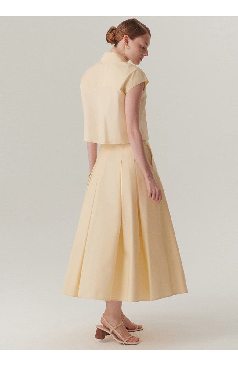 Exquise Hadley Midi Skirt, Alternate, color, Yellow