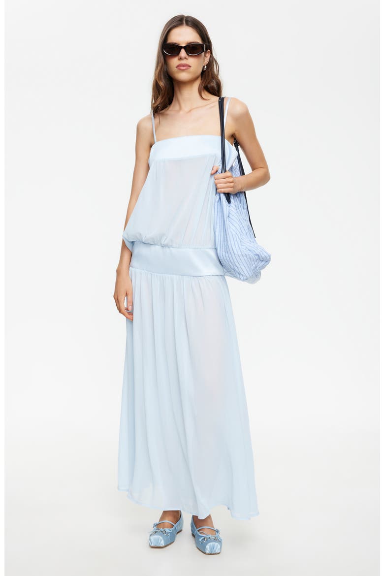 Gracia Sleeveless Chiffon Maxi Dress, Alternate, color, PALE BLUE