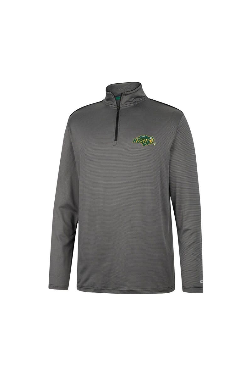 COLOSSEUM Men's Colosseum Charcoal NDSU Bison Logo Quarter-Zip Windshirt, Alternate, color, 