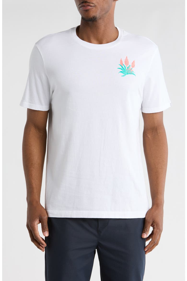 Flower Graphic T-Shirt, Main, color, BRIGHT WHITE