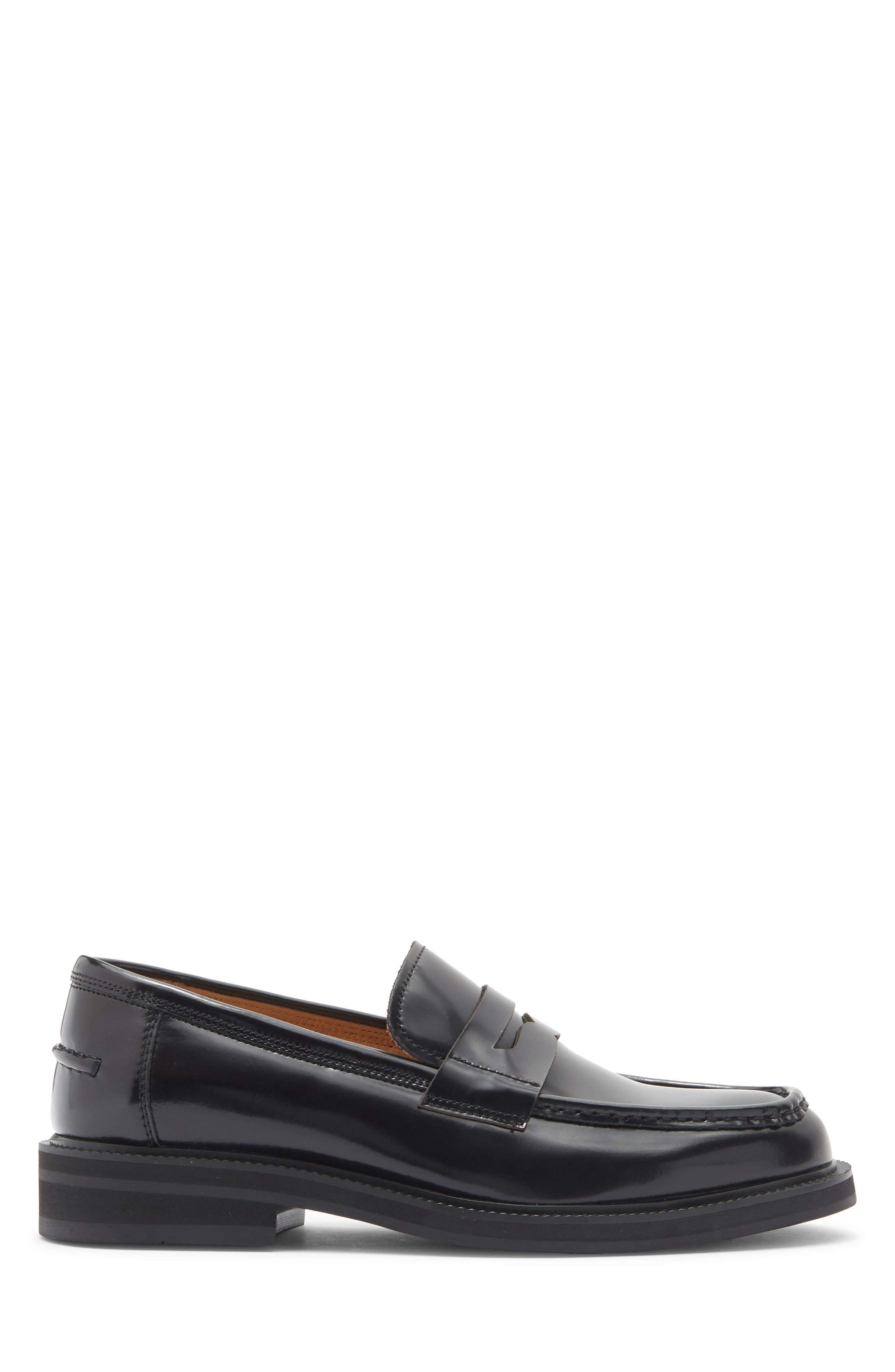 Bond Penny Loafer, Alternate, color, BLACK BOX LEATHER