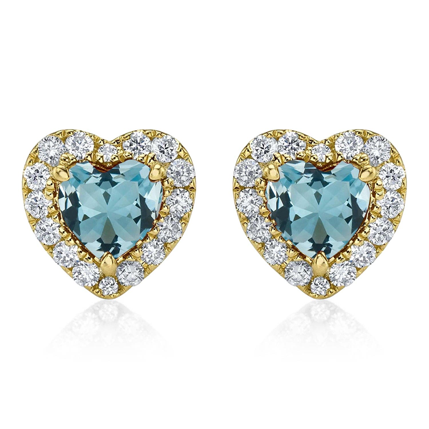 selected Aquamarine/Yellow Gold