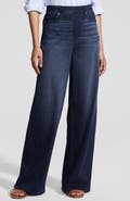 Lands' End Starfish Denim High Rise Wide Leg Jeans