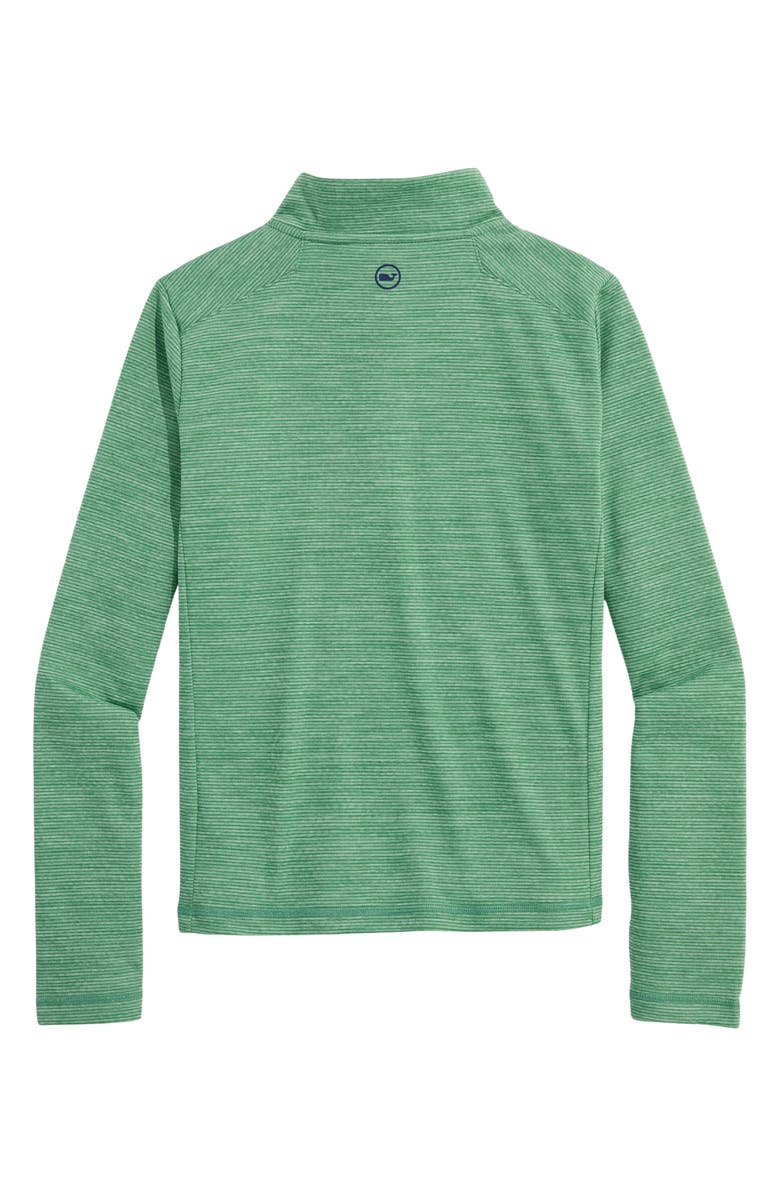 vineyard vines Kids' Sankaty Stripe Performance Quarter Zip Pullover, Alternate, color,