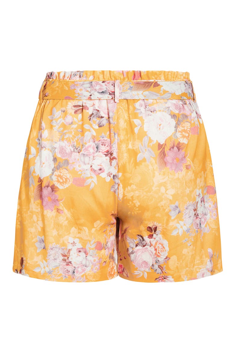 Lisbon Linen Blend Shorts, Alternate, color, GOLD LISBON
