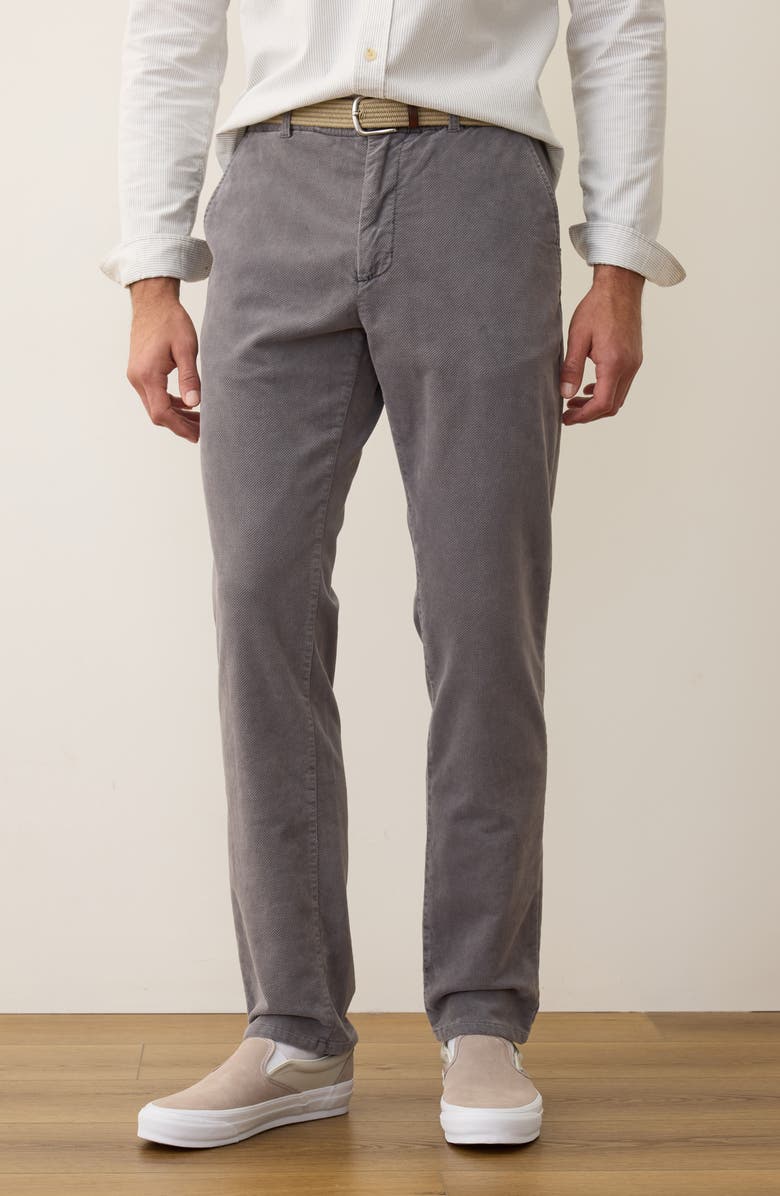 Marine Layer Saturday Slim Straight Leg Moleskin Chinos, Alternate, color, Mockingbird