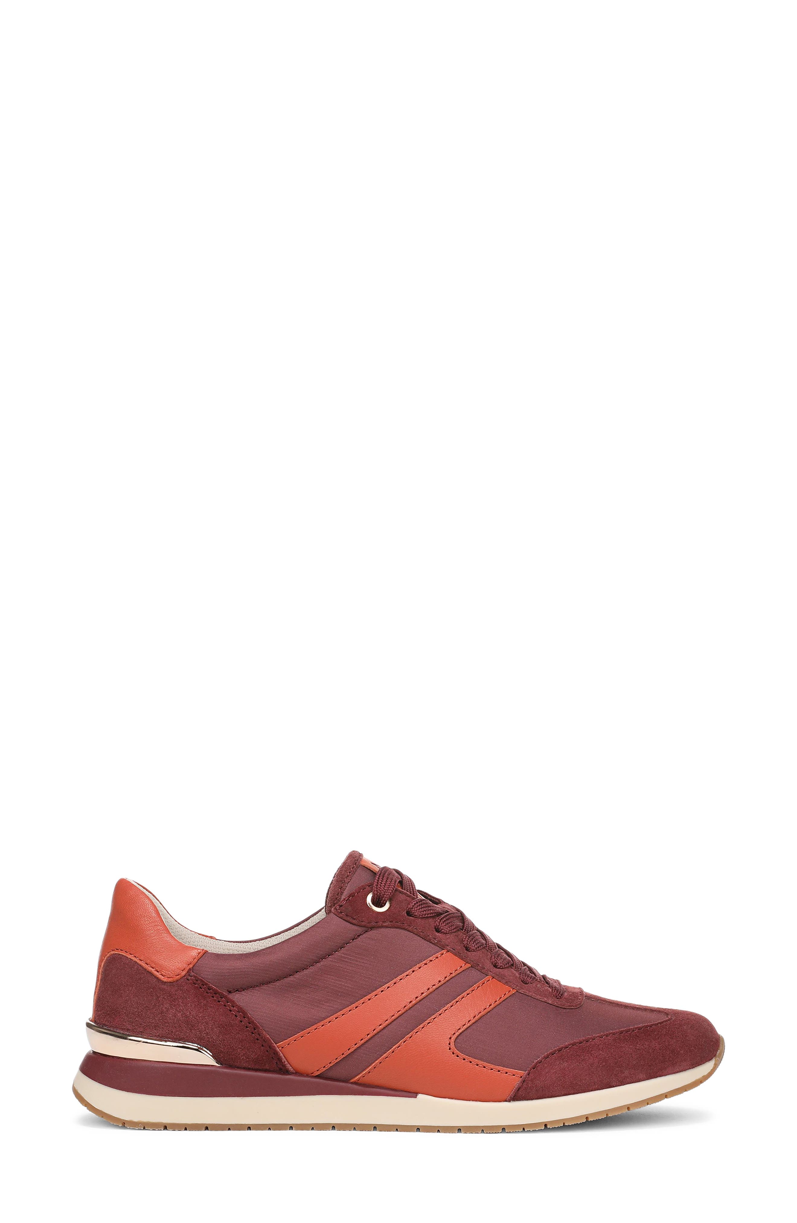 Lorena Sneaker, Alternate, color, CRANBERRY RED/ RUSTIC CLAY