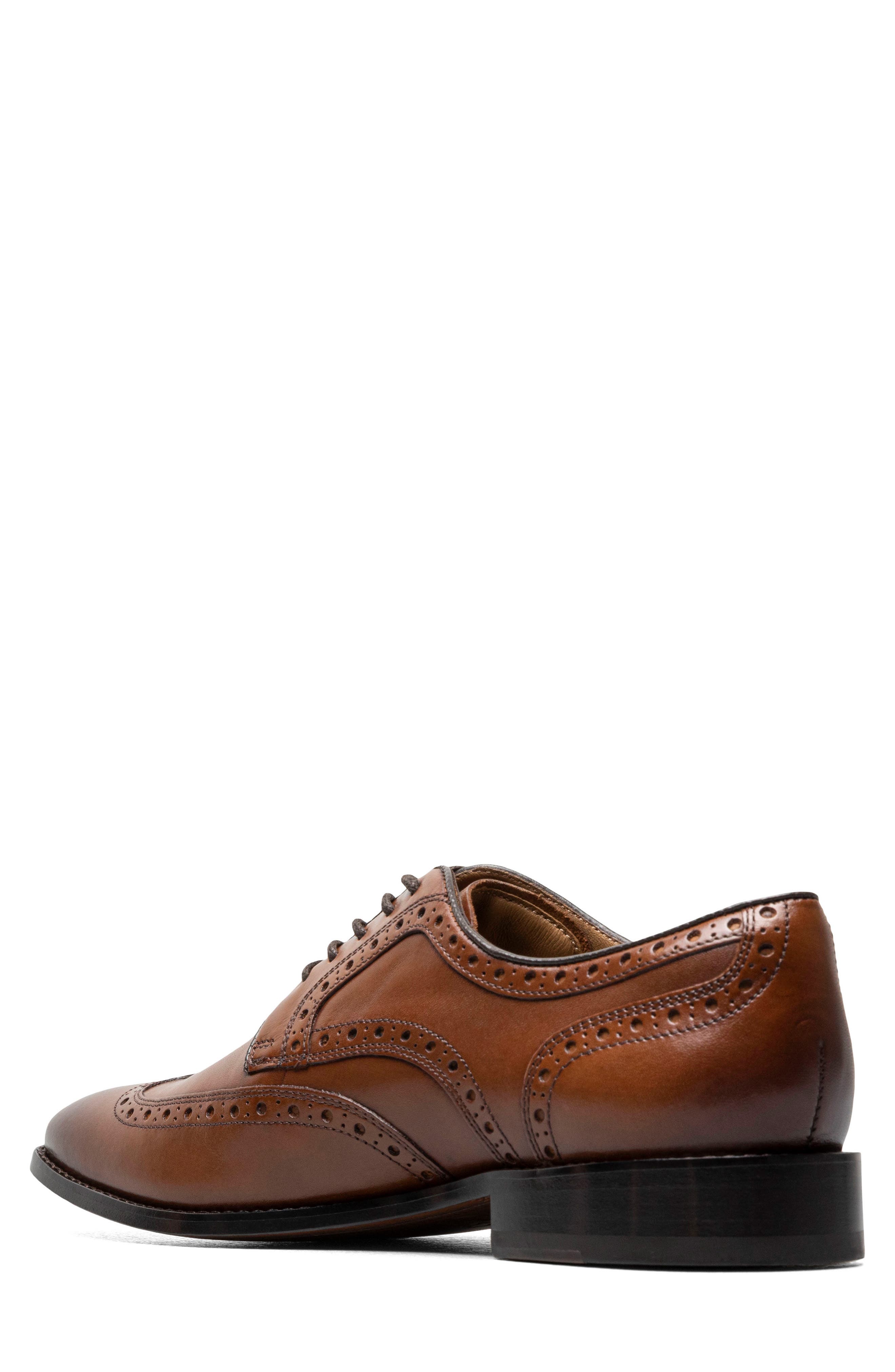 Florsheim Conetta Wingtip Derby, Alternate, color, Cognac