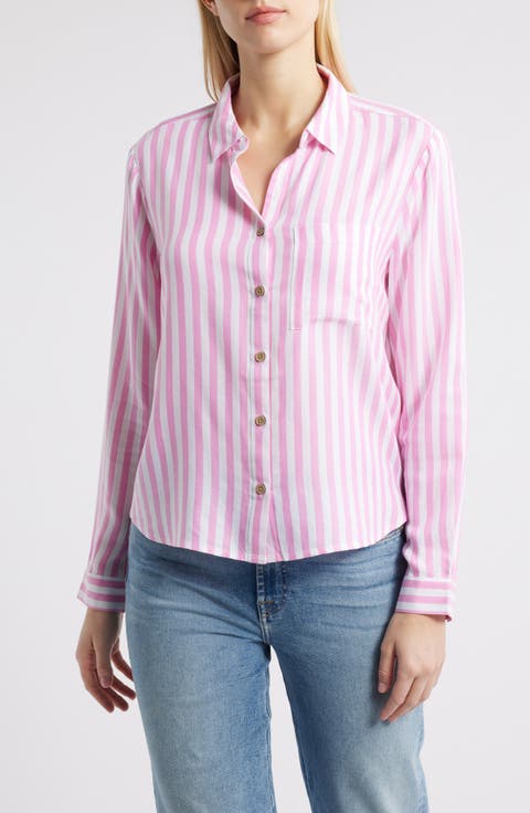 Candace Stripe Button-Up Shirt