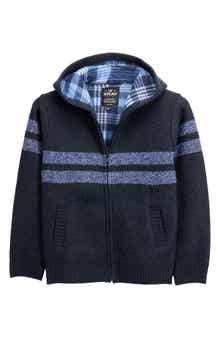 Kids' Stripe Full Zip Hoodie