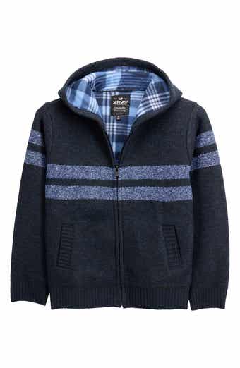 Kids' Stripe Full Zip Hoodie