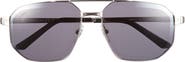 Cartier 60mm Polarized Pilot Sunglasses