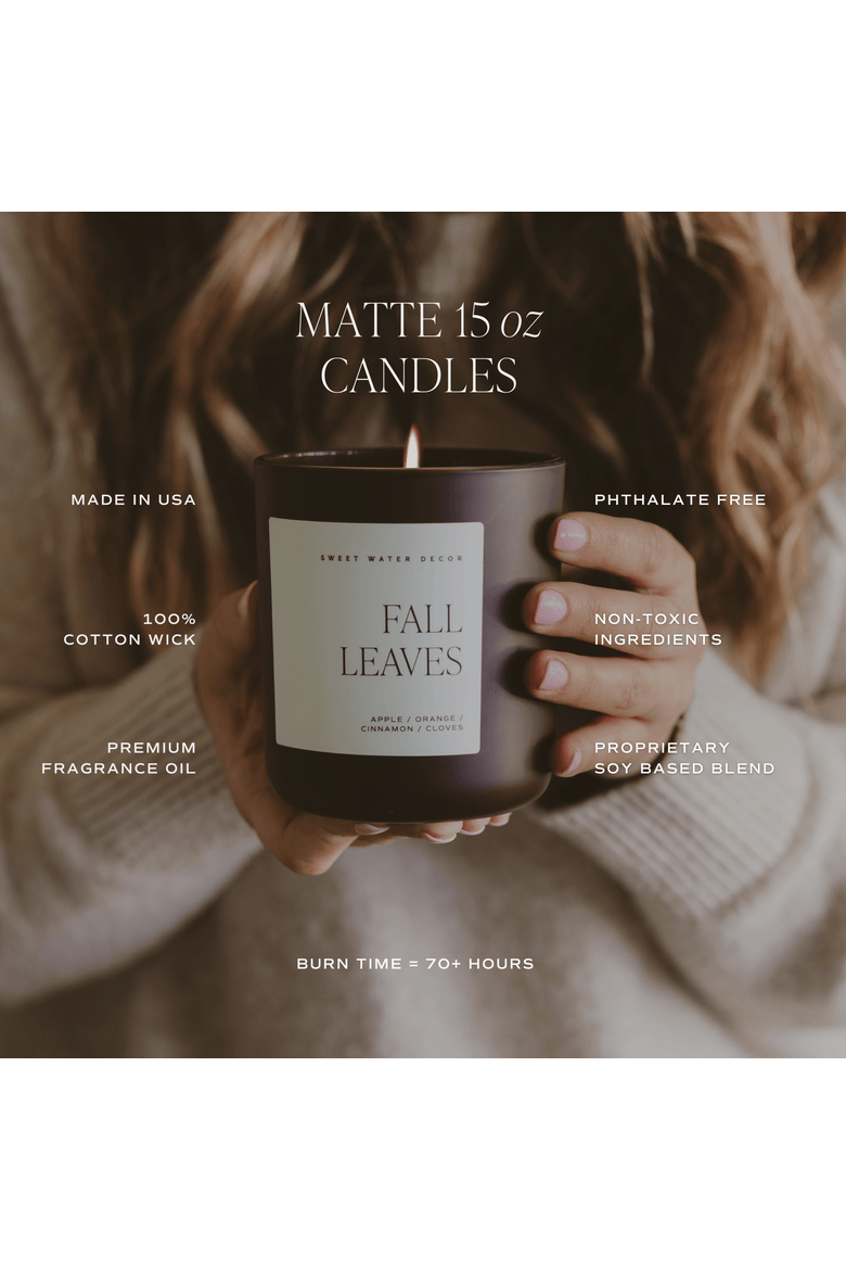 Brown Matte 15 oz Soy Fall Candle, Alternate, color, Cinnamon Rolls