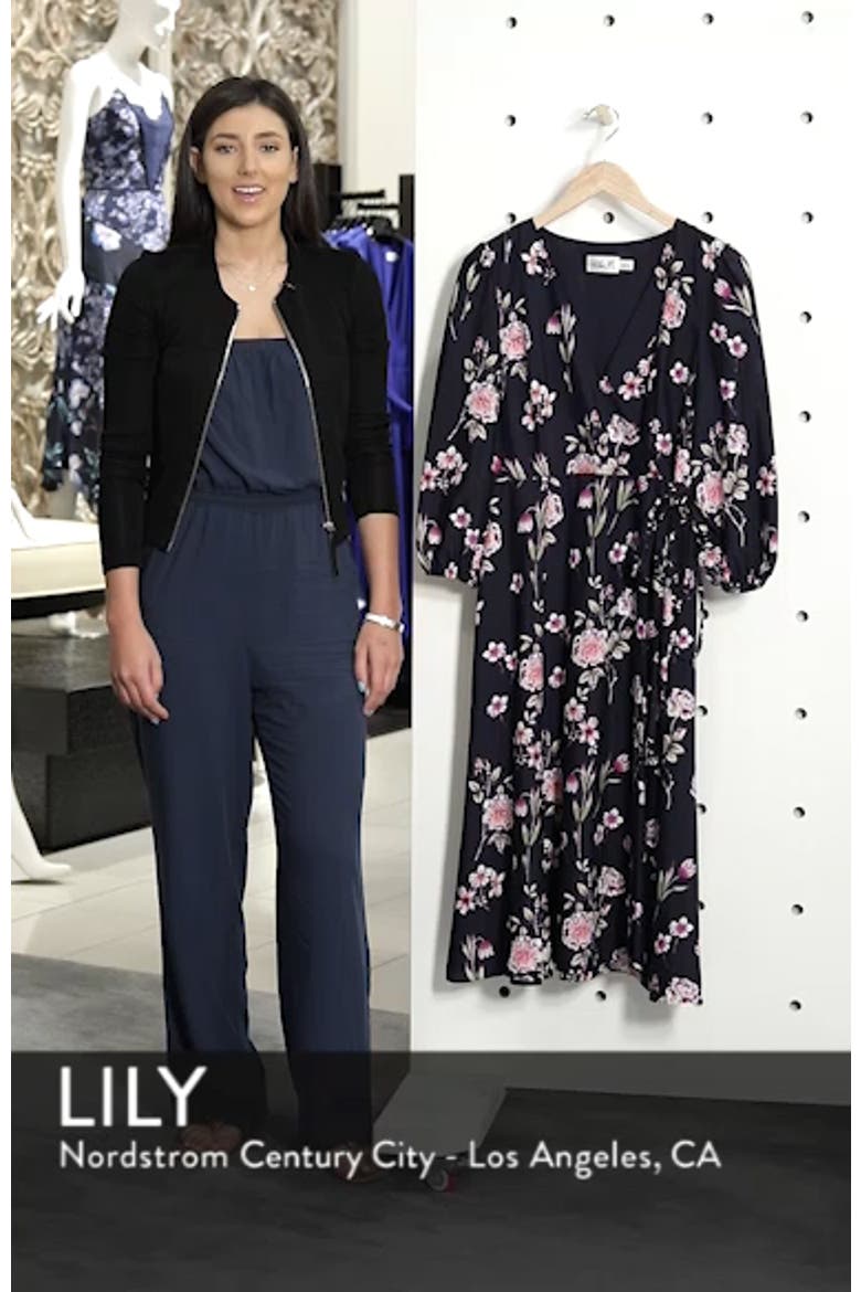 Floral Print Wrap Dress video