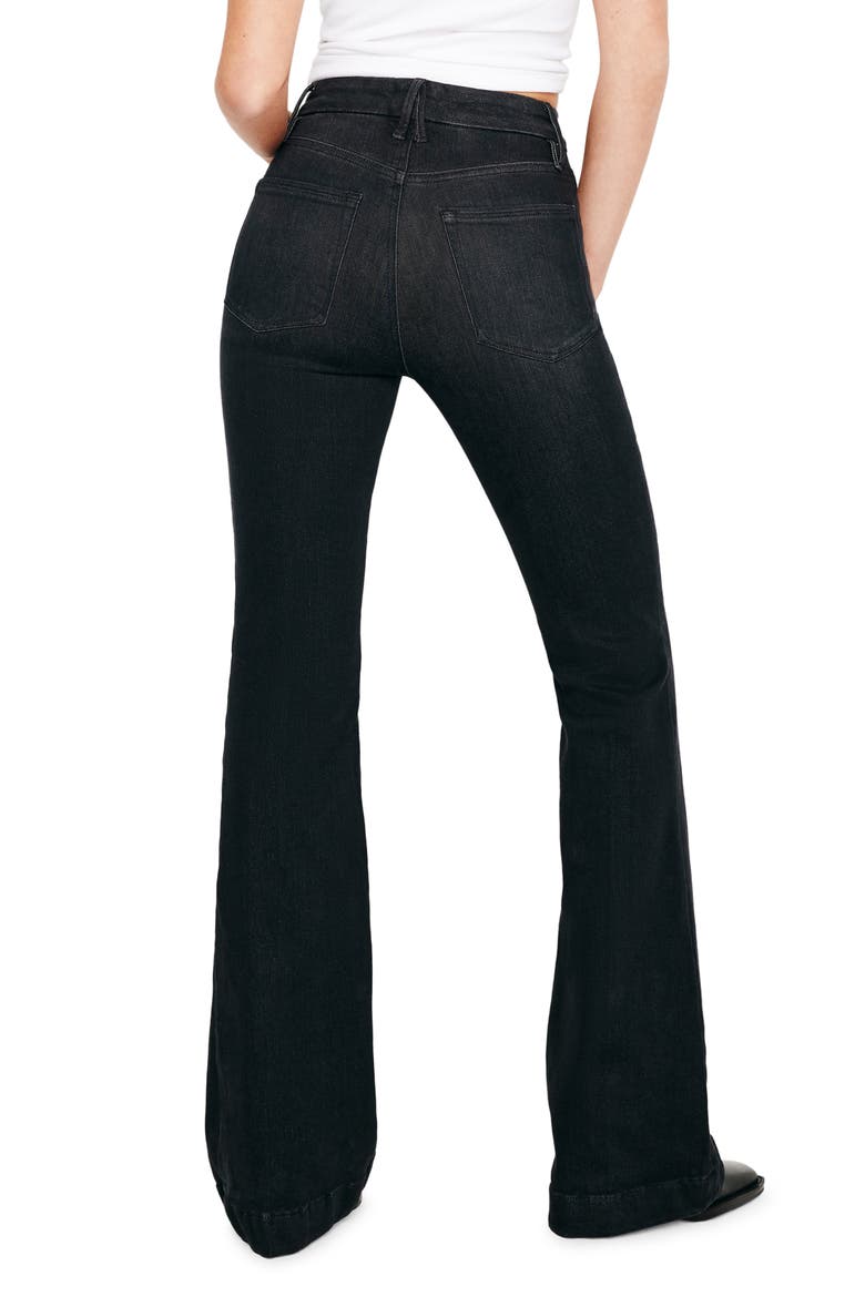 Good Legs Flare Jeans, Alternate, color, BLACK265