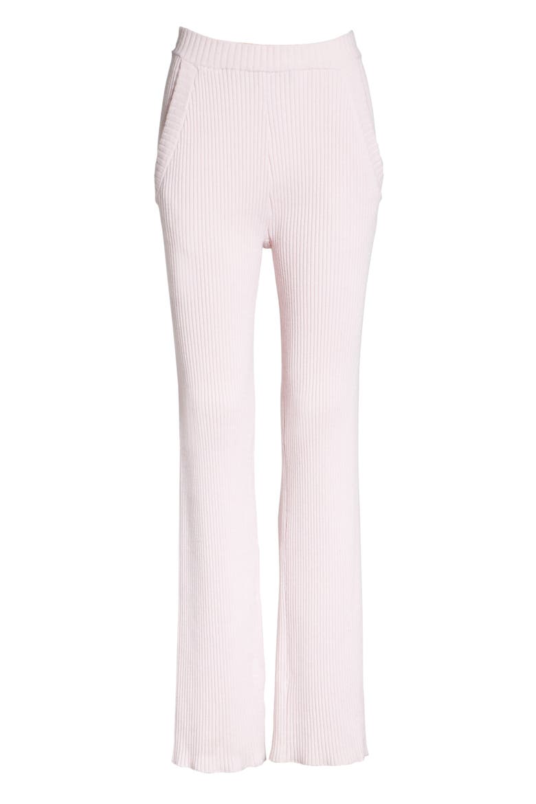 Tory Sport Performance Cashmere Wide Leg Pants, Alternate, color, COTTON PINK