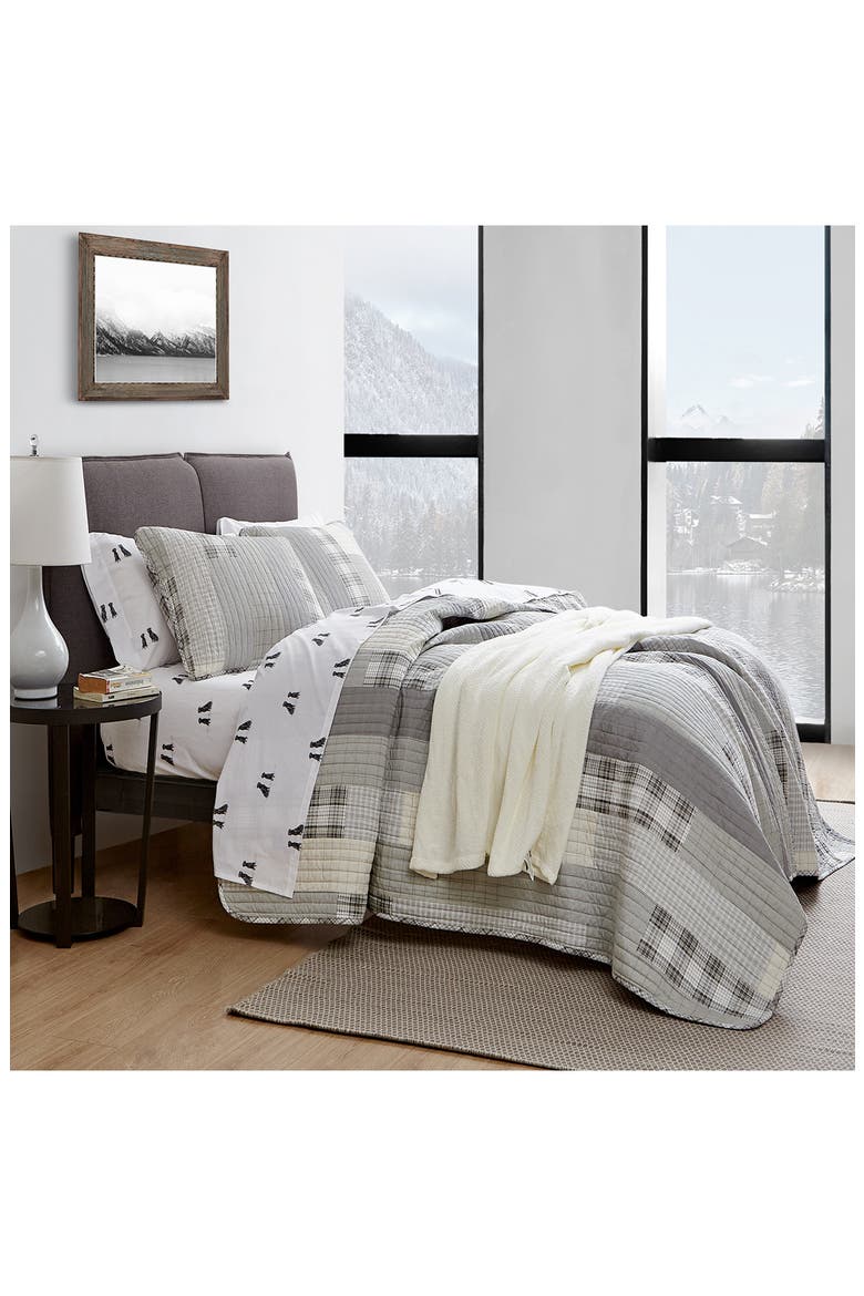 Labrador Fields 200 Thread Count 100% Cotton Percale Sheet Set, Alternate, color, WHITE