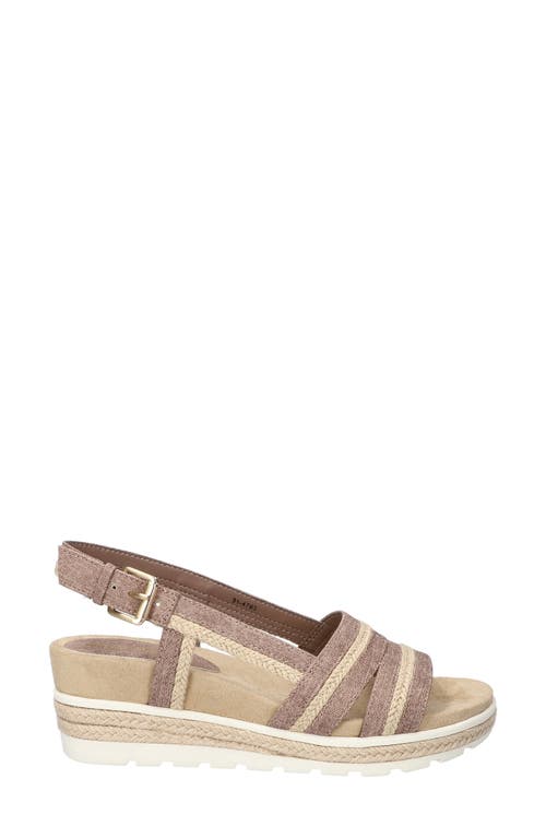 EASY STREET EASY STREET MEL ESPADRILLE SLINGBACK PLATFORM WEDGE SANDAL