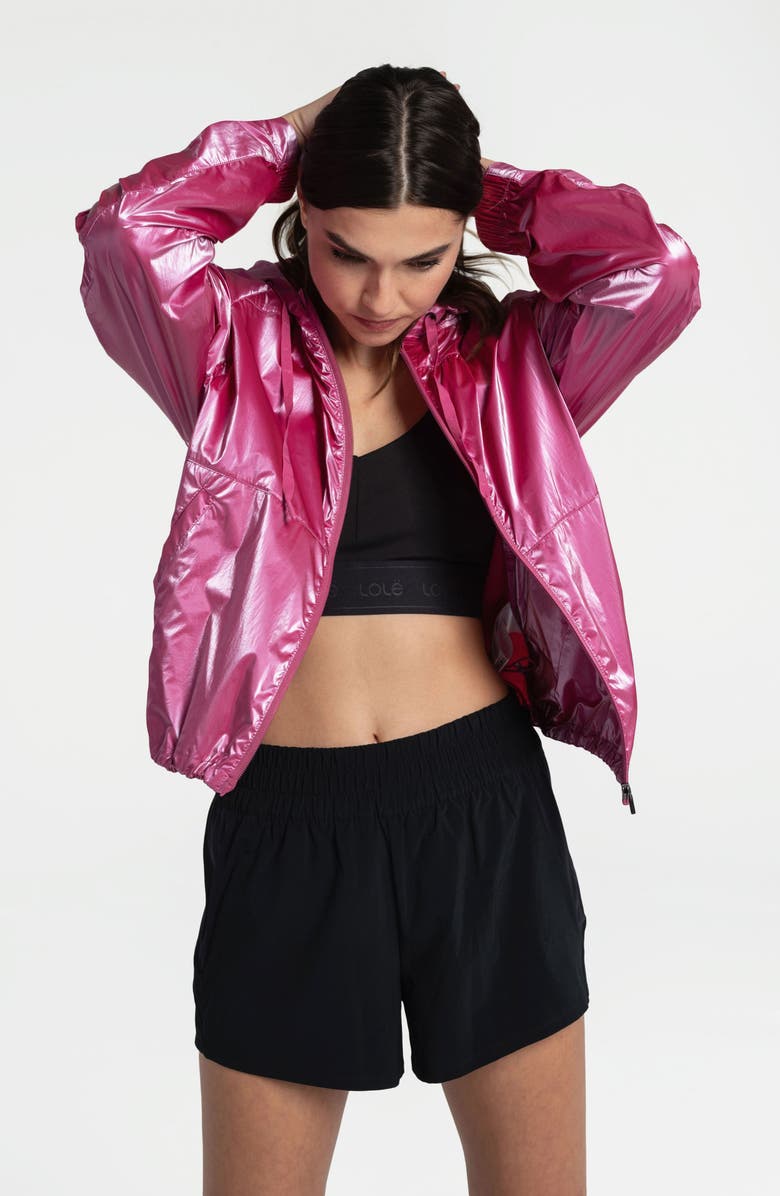 Lole Ultralight Edition Packable Jacket, Alternate, color, Rhubarb