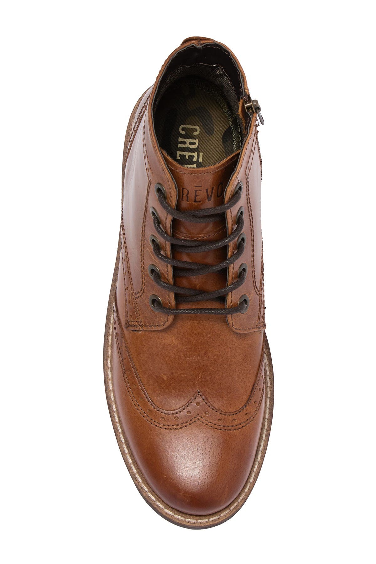 CREVO Tristen Leather Wingtip Boot, Alternate, color, 