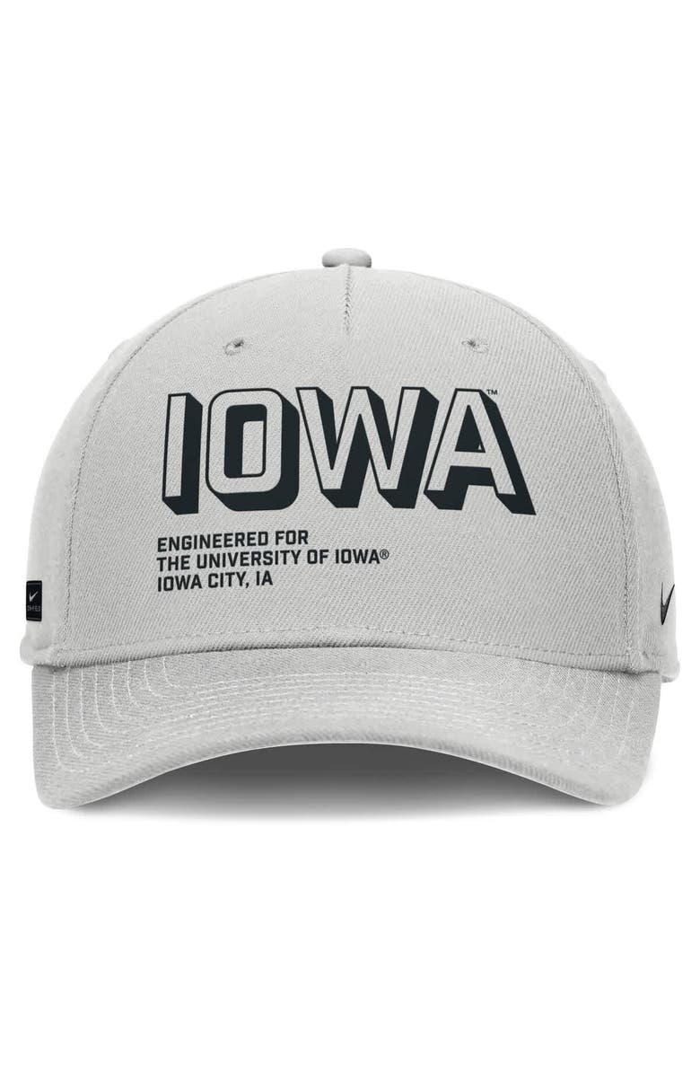 Nike Men's Nike Gray Iowa Hawkeyes 2025 Sideline Dust Pinched Rise Adjustable Hat, Alternate, color, Gray
