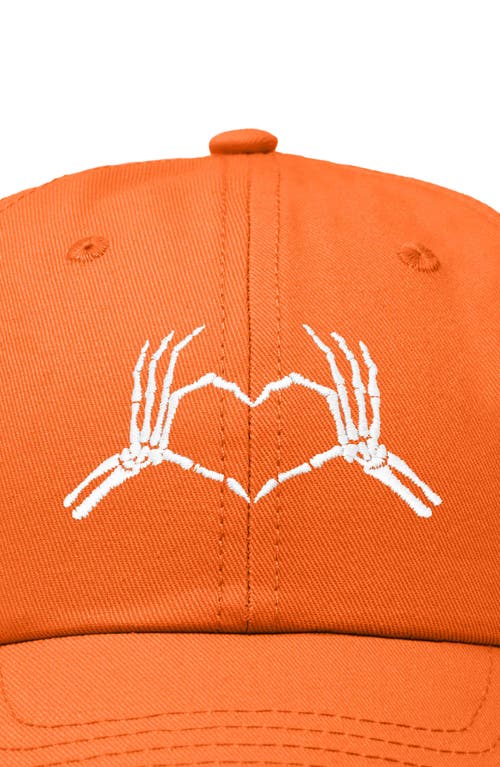 DALIX DALIX SKELETON HEART EMBROIDERED DAD HAT