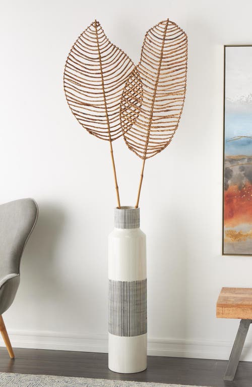 Sonoma Sage Home Set Of 2 Natural Bamboo Wood Leaf Twigs In Light Brown
