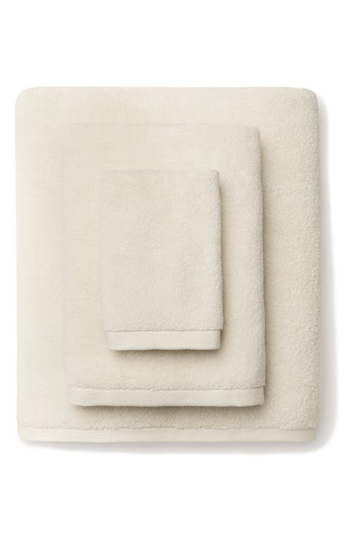 Shop Sferra Cielo Cotton Bath Sheet In Ivory