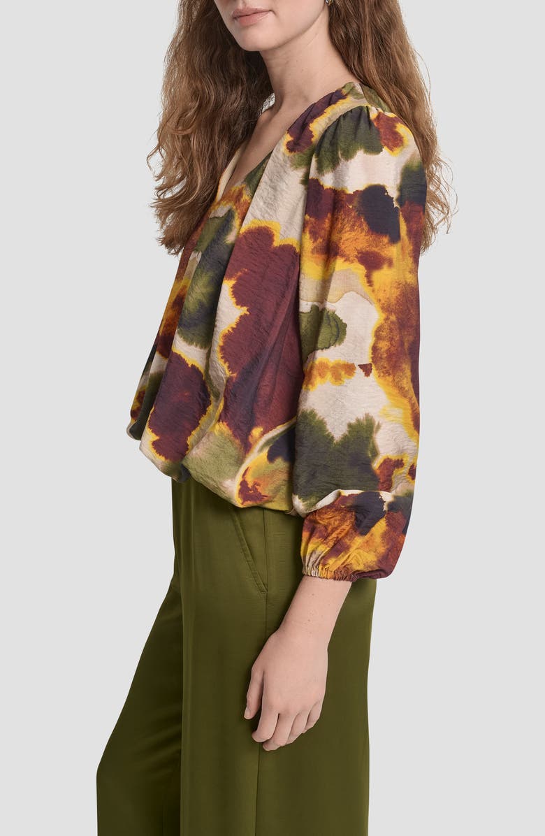 DKNY Pleated Voile Bubble Top, Alternate, color, 