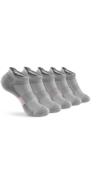 Cushioned Performance Athletic Ankle Socks 5-Pack