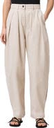 AllSaints Becca Camo Pleated Cotton Trousers