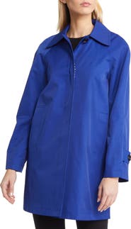 Sam Edelman Mac Water Repellent Cotton Blend Raincoat