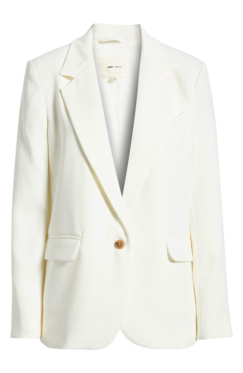 Mavi Jeans Slim Fit Blazer, Alternate, color, Coconut Milk