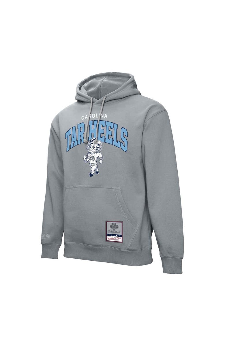 Mitchell & Ness Men's Mitchell & Ness  Heather Gray North Carolina Tar Heels Classic Arch Pullover Hoodie, Alternate, color, 