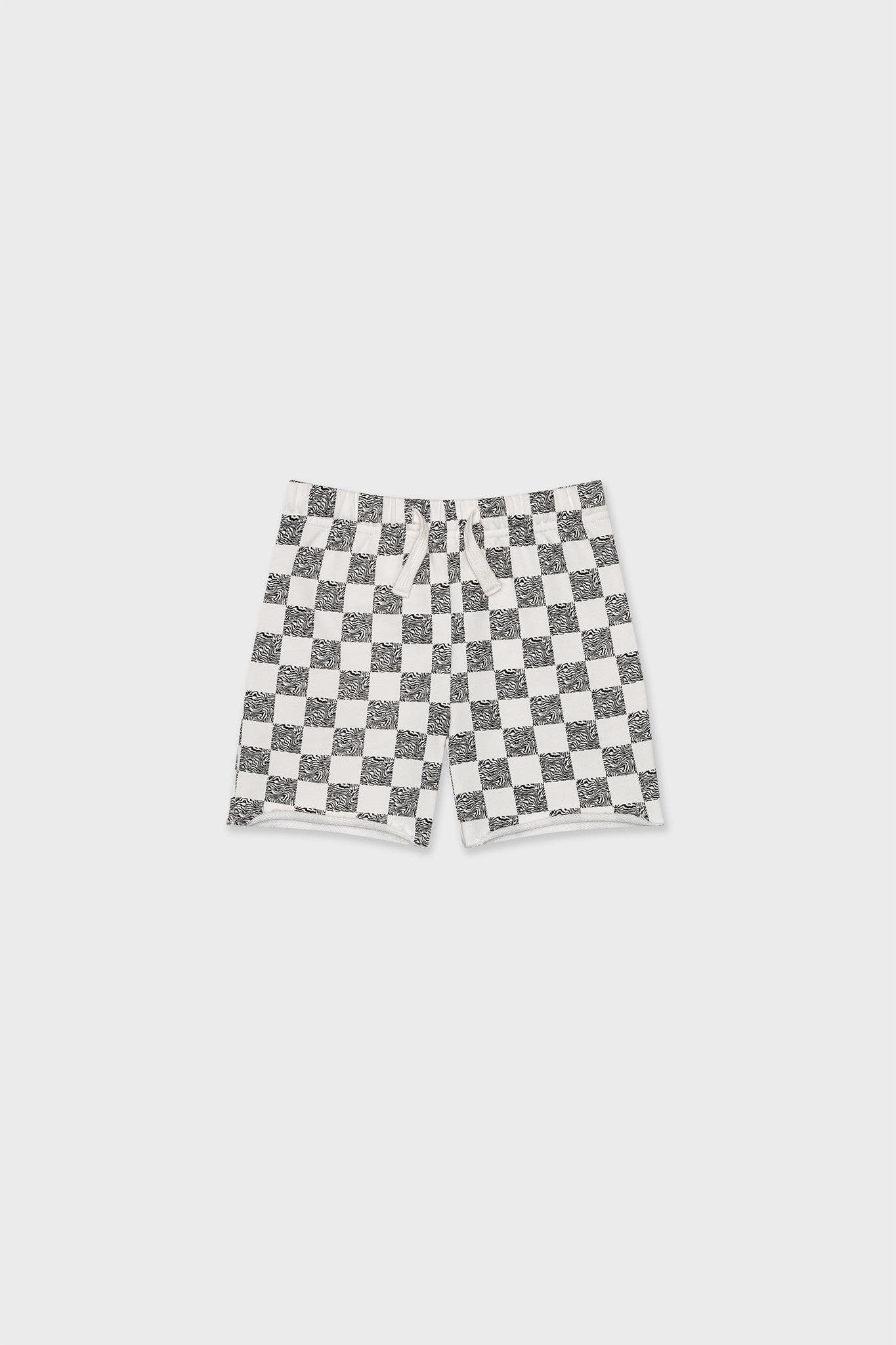 off white/Black Animal Checker