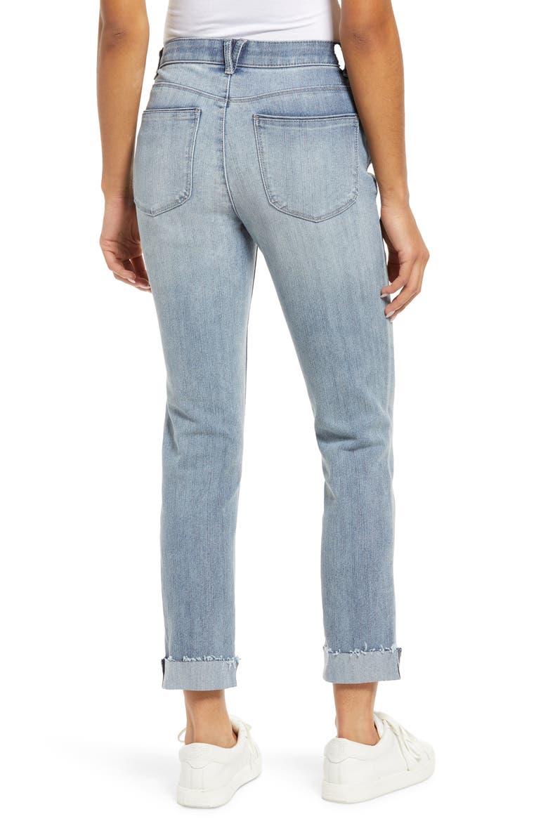 Wit & Wisdom 'Ab'Solution Raw Hem Ankle Skinny Jeans, Alternate, color, 