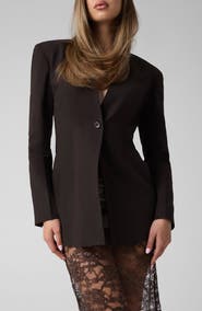 GUESS One-Button Structured Blazer